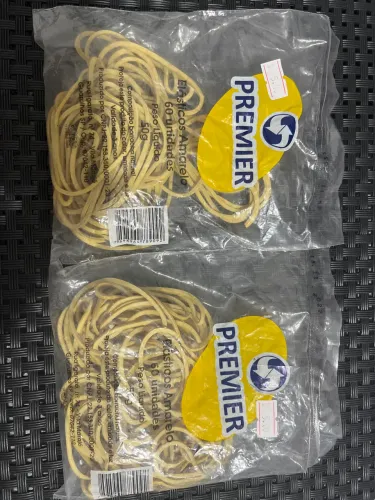 Elástico Liguinha Amarelo 60 unidades 