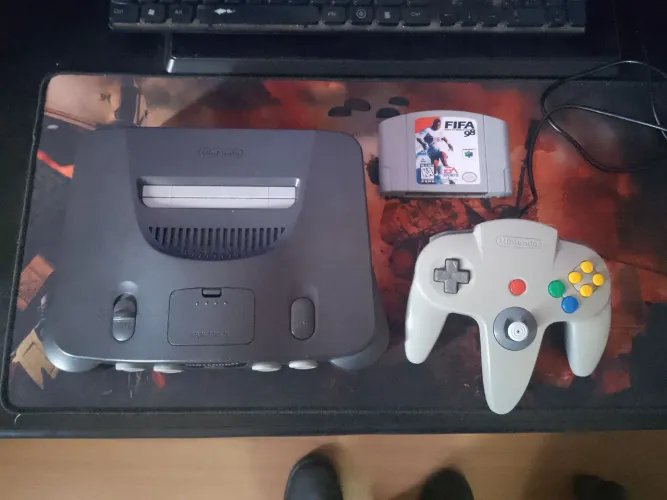 Nintendo 64 (N64) Completo + FIFA 98