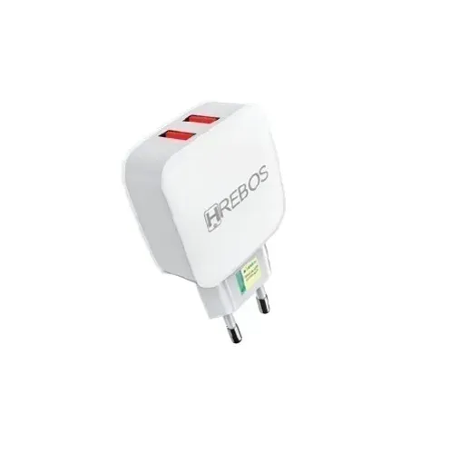 Carregador de Parede Hrebos HS-66 3.0 10W Branco Bivolt (2 USB) - WZetta