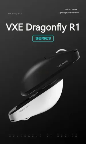 Mouse sem fio VXE Dragonfly R1 SE - Series White Branca 