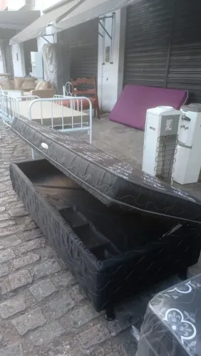 Cama BOX solteiro baú 