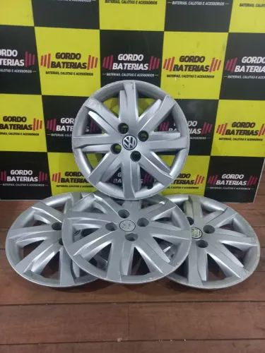 Jogo de calota Volkswagen Voyage Saveiro e Gol G5. R$100,00 as 4 rodas originais usadas