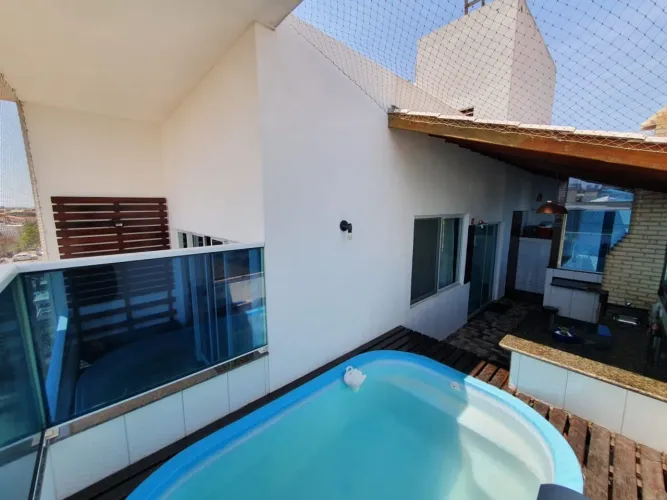 Cobertura Alphaville com piscina e área gourmet 3 quartos (1 suíte)