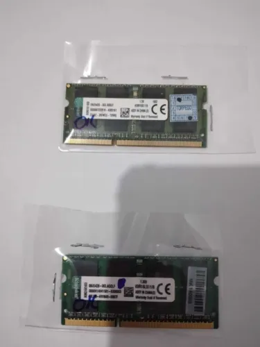 2X MEMÓRIAS 8 GB - DDR3 - 1600 MHZ - KINGSTON - NOTEBOOK - 14% DE DESCONTO