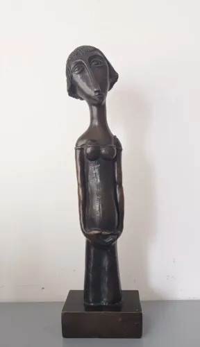 Inos Corradin - Escultura Em Bronze Certificada - 32,5 Cm