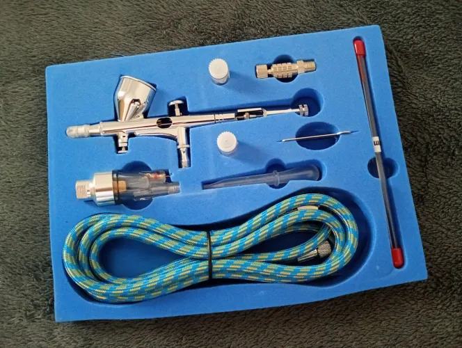 Kit de Aerógrafo para Modelismo e Artesanato