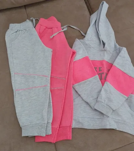 Conjunto Moletom Infantil, tam. 3: 2 calças e 1 casaco