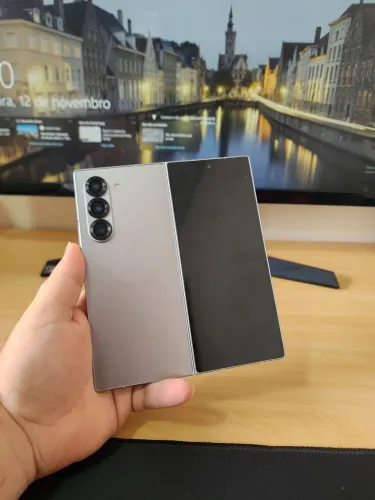 Samsung Galaxy Z Fold 6 Prata COM NF aceito troca passo cartão