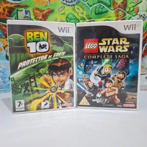 ben 10 + lego star wars nintendo wii europeu