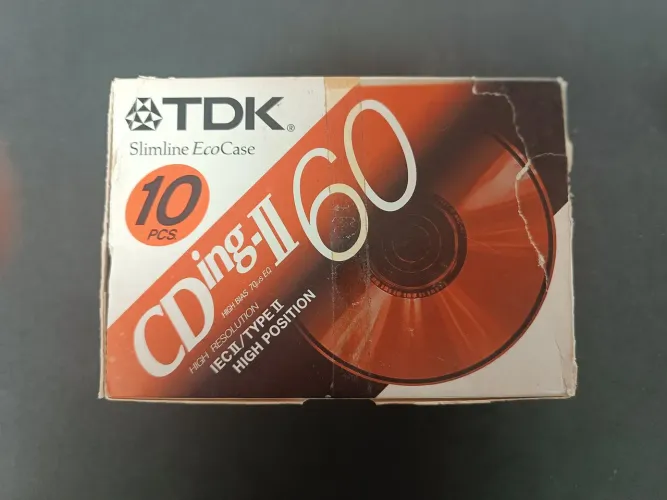 Fita k7 casseteTDK CDing-II 60 - 10 Unidades