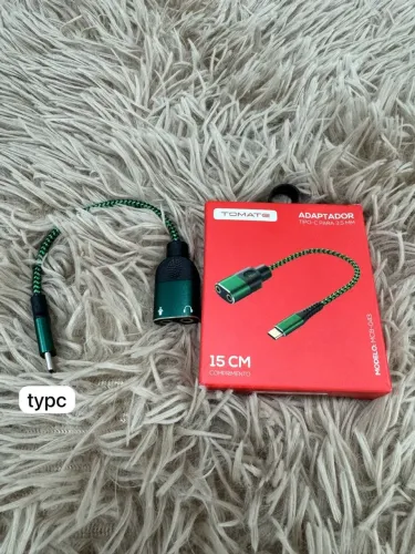 CABO DE AUDIO ADAPTADOR TYPE-C PARA 2XP2 FEMEA TOMATE MCB-043