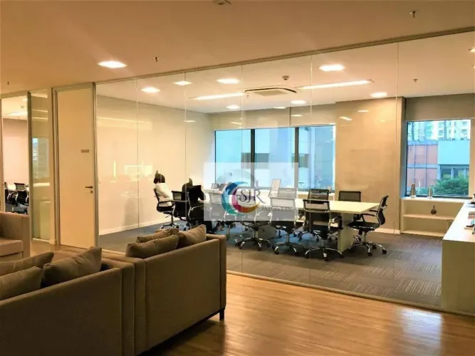 Laje corporativa com 754,00m² com 46 vagas de garagem - 5 salas de reuniões- estação de tr
