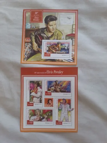 Lote de selos Elvis Presley.