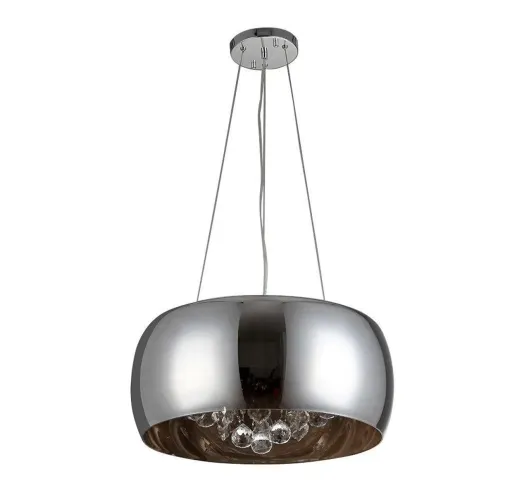 Lustre pendente 30cm cristais
