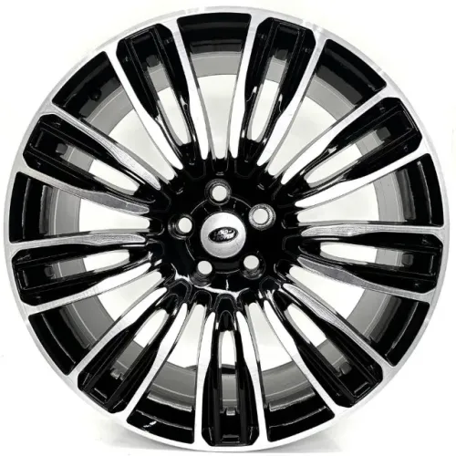 JOGO DE RODAS ORIGINAIS RANGE ROVER VELAR ARO 22X9 PRETA DIAMANTADA 5X120 ET45 SEMINOVAS
