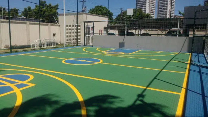Pintor De Demarcação De Quadras Poliesportiva