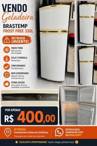 Geladeira Brastemp 330 litros