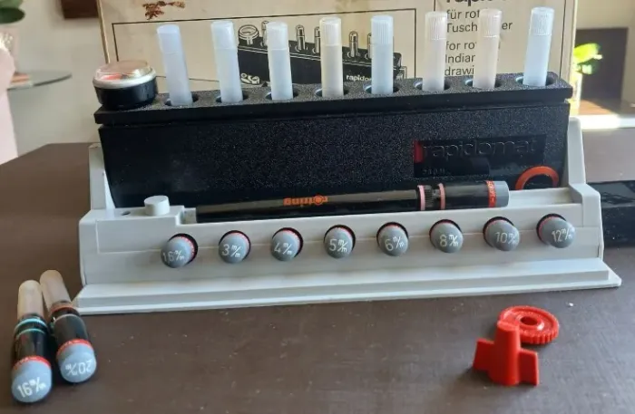 Conjunto Rotring Rapidomat Original - Made in Germany - Completo
