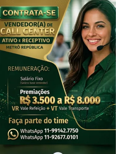 Contrata-se Vendedores
