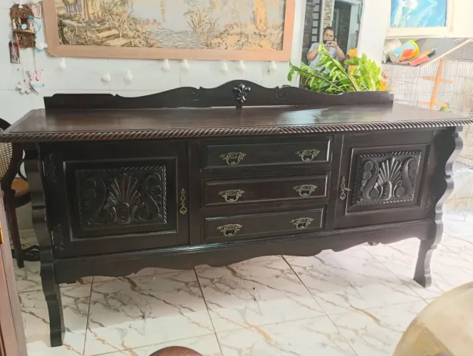 Movel madeira antigo pra vender logo  2,14 x 78 x6,2 
