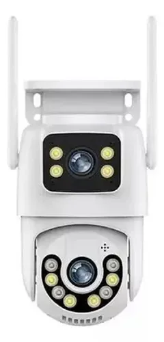 Camera De Seguranca Ip Externa Wifi Ptz 360 Lente Dupla Ip66