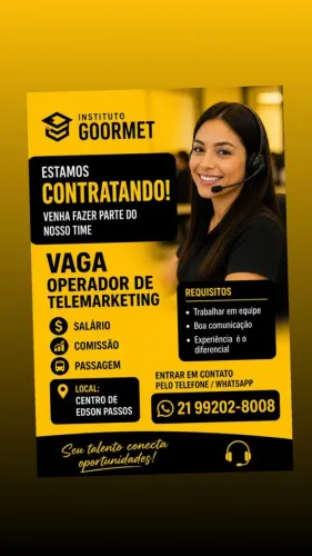 operador de telemarketing