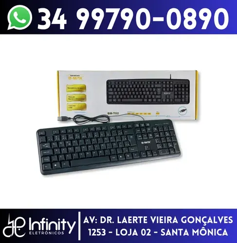 Teclado com Fio USB para Computador