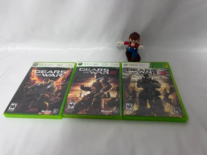 COLEÇÃO GEARS OF WAR XBOX 360 ORIGINAIS