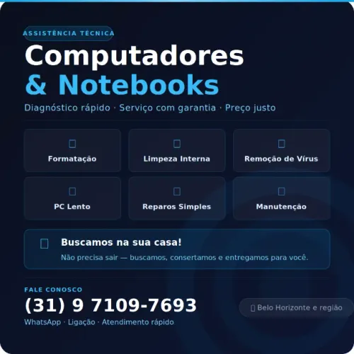 ? Assistência Técnica ? Computadores & Notebooks
