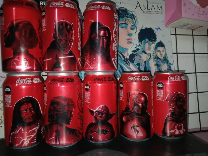 Coleção Coca-Cola Star Wars ? 8 latinhas vazias