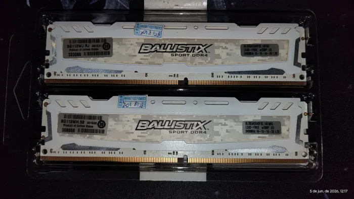 Memória Ram ddr4 16Gb 2x8 2400Mhz