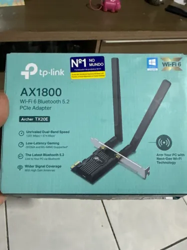 Vendo placa de rede Wi-Fi 6 tplink ac1800