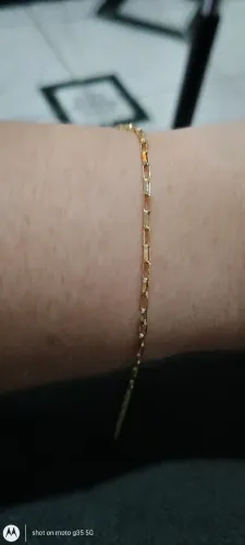 Vendo pulseira tijolinho de ouro 18k com 18cm