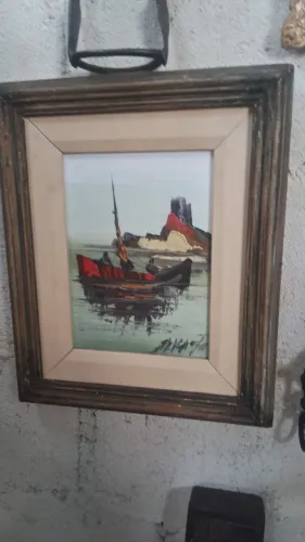 Obra marítima de Sérgio Ricardo artista catalogado