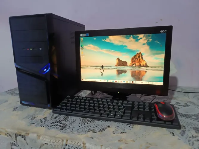 PC COMPLETO DDR3 4GB ACEITO CARTÃO DO GARANTIA 470$