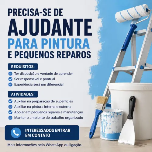 Vaga para ajudante de pintor