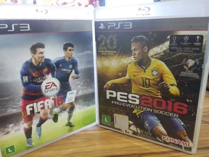 Combo futebol FIFA e PES Playstation 3/ps3