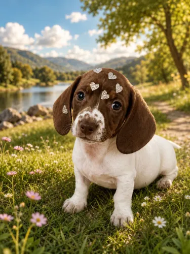 Cachorro dachshund (salsicha) fêmea 