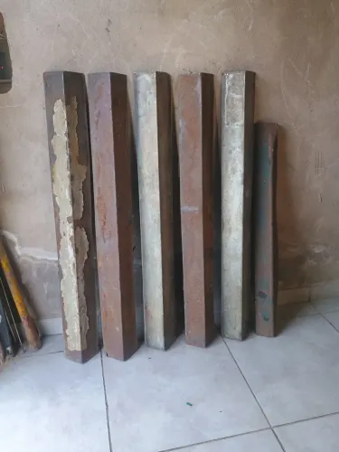 6 cantoneiras de ferro 1 M 20 centímetros