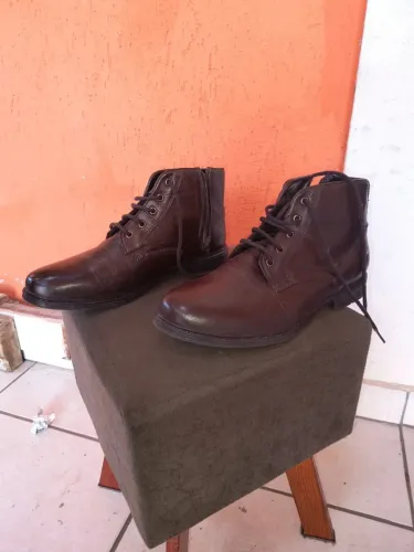 Bota Couro Satinato Masculino n°40