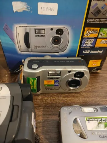 lote com cameras digitais antigas oportunidade!