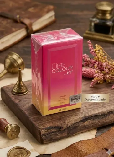 perfume Avon Life Colour by K.T. For Her (50 ml) descontinuado e lacrado, ano de 2021..