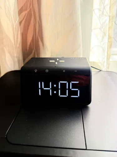 Relógio Despertador Digital VX Case com Carregador por Indução (Wireless) - Seminovo