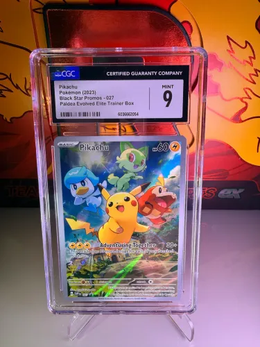 Carta Pikachu ? graduado nota 9