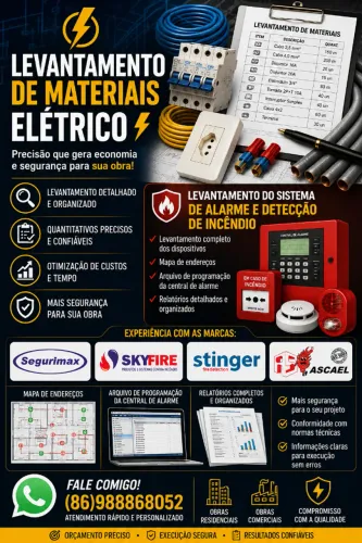 Levantamento de materiais