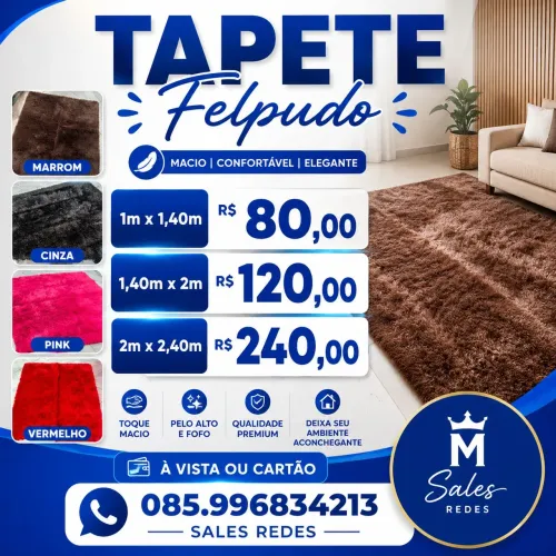 Tapete Felpudo, Macio, Confortável e Elegante