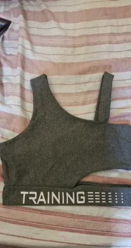 blusa cropped top academia tamanho p
