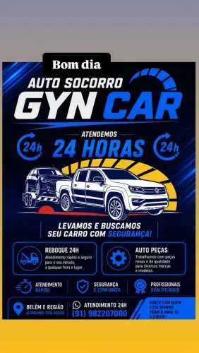 Auto Socorro Gyncar 24 horas transportando seu carro com segurança Belém e região