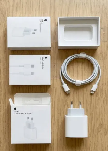 Kit carregador turbo Apple (fonte + cabo)