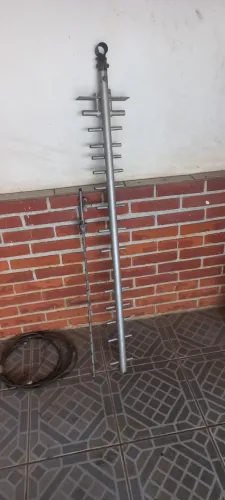 Antena para telefone rural com cabo